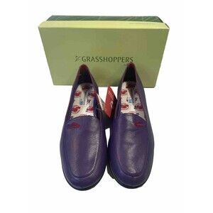 Keds Grasshoppers Red Hat Society Comfort Shoes Purple Red Sz 6.5 M NEW In Box